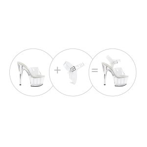 Detachable Clear Ankle Straps